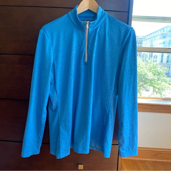 Greg Norman Collection Tops - GREG NORMAN WOMEN'S HEATHERED COMFORT STRETCH 1/4 ZIP PULLOVER